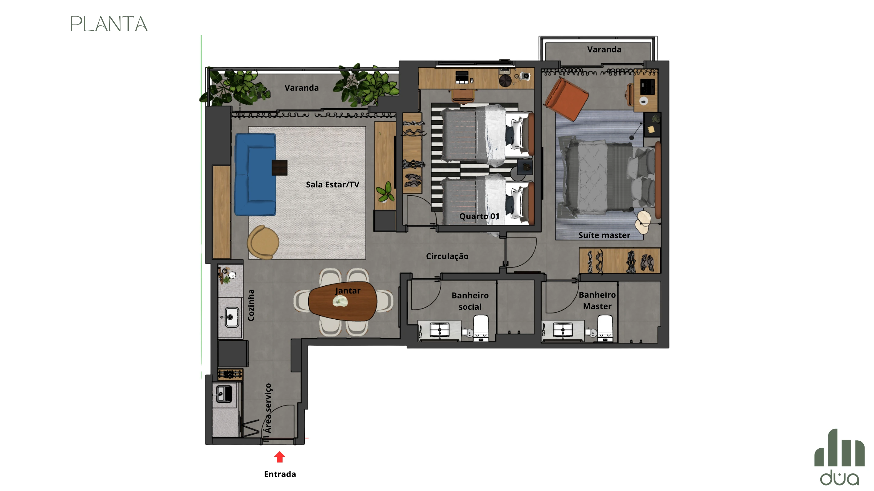 Apê Porto - Planta Humanizada (Página 7)